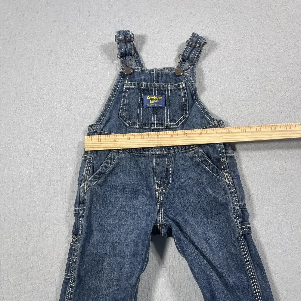 OshKosh B'gosh‎ Denim Overalls Baby 9 Months Carpenter Pockets Jeans
